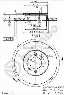 Brake Disc BREMBO 08.4748.10