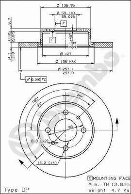 Brake Disc BREMBO 08.4878.10