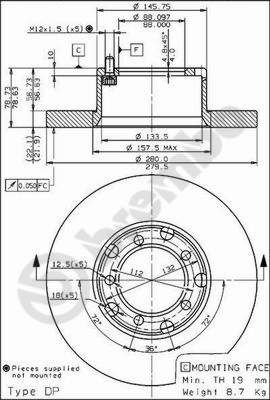 Brake Disc BREMBO 08.6923.20