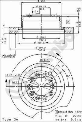 Brake Disc BREMBO 09.3033.10
