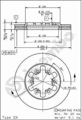 Brake Disc BREMBO 09.5014.10