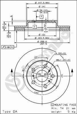 Brake Disc BREMBO 09.5676.10