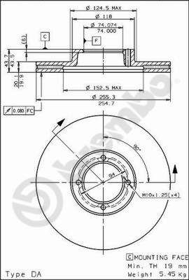 Brake Disc BREMBO 09.5677.10