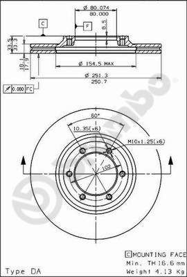 Brake Disc BREMBO 09.5705.10