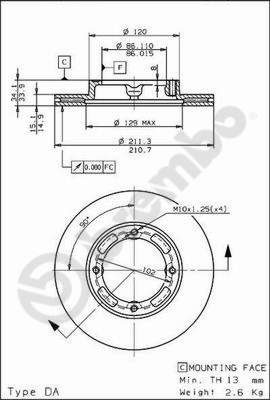 Brake Disc BREMBO 09.5848.10