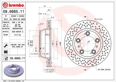 Brake Disc BREMBO 09.6665.11