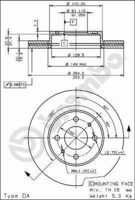 Brake Disc BREMBO 09.6743.10