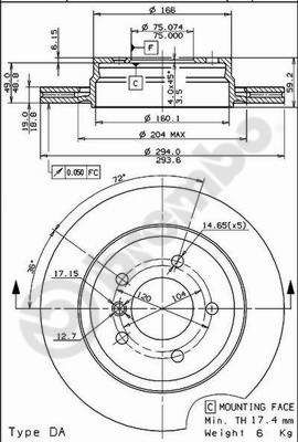 BREMBO 09.7720.11 Brake Disc