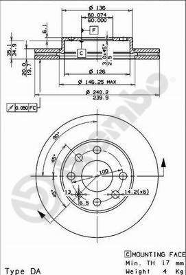 Brake Disc BREMBO 09.8635.75