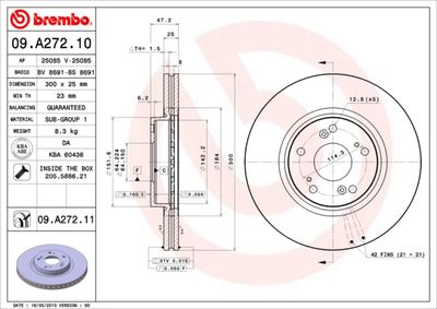 Brake Disc BREMBO 09.A272.10