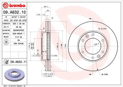 Brake Disc BREMBO 09.A632.11