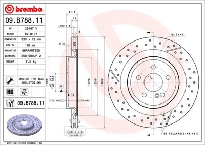 Brake Disc BREMBO 09.B788.11