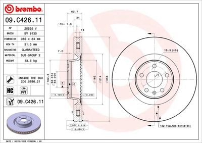 Brake Disc BREMBO 09.C426.11