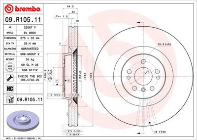 Brake Disc BREMBO 09.R105.11