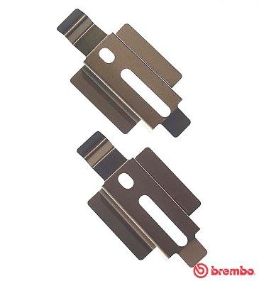 BREMBO A 02 200 Accessory Kit, disc brake pad