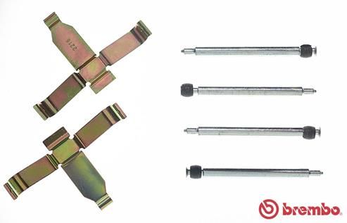 BREMBO A 02 204 Accessory Kit, disc brake pad