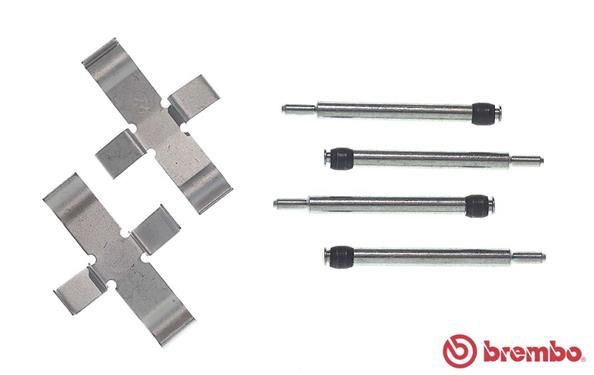 BREMBO A 02 207 Accessory Kit, disc brake pad