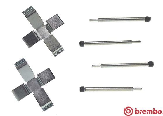 BREMBO A 02 210 Accessory Kit, disc brake pad