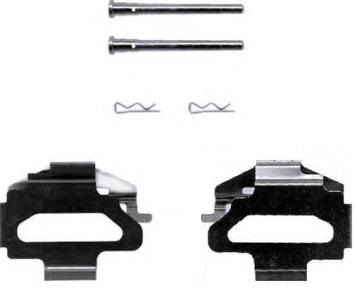 BREMBO A 02 231 Accessory Kit, disc brake pad