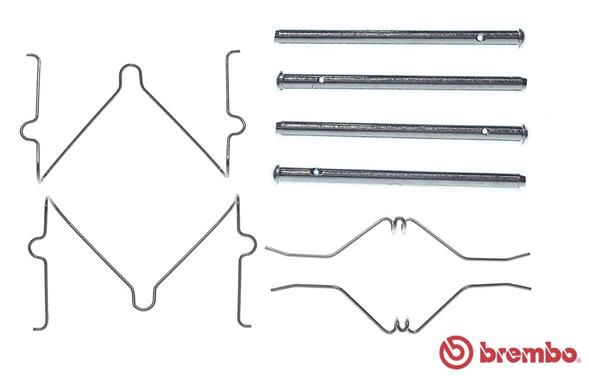 BREMBO A 02 263 Accessory Kit, disc brake pad