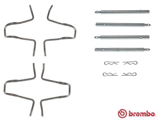 BREMBO A 02 280 Accessory Kit, disc brake pad