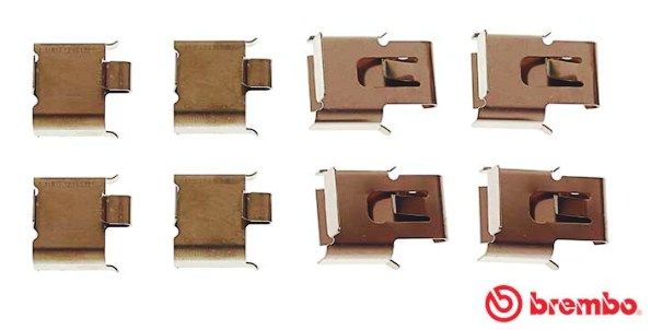 BREMBO A 02 284 Accessory Kit, disc brake pad