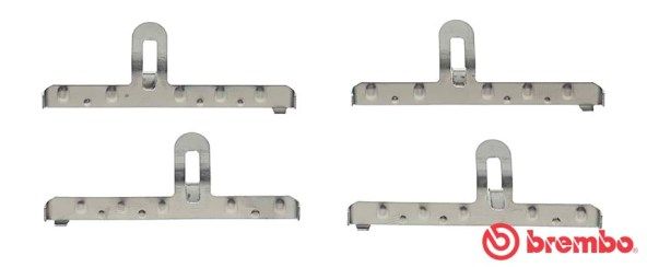 BREMBO A 02 303 Accessory Kit, disc brake pad