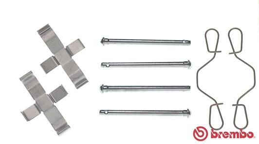BREMBO A 02 318 Accessory Kit, disc brake pad