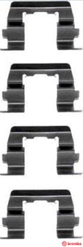 Accessory Kit, disc brake pad BREMBO A 02 259
