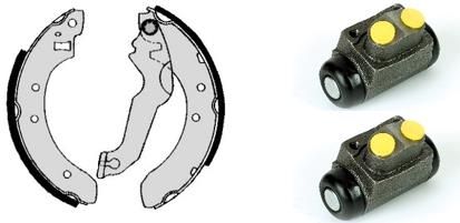 BREMBO H 24 014 Brake Shoe Set