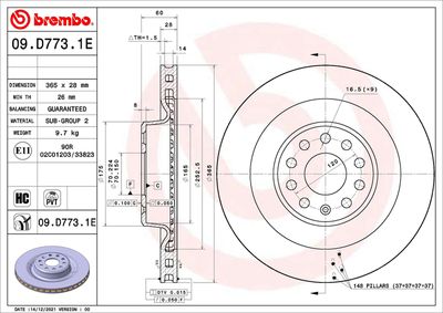 Brake Kit, disc brake BREMBO KT 08 022