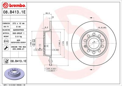 Brake Kit, disc brake BREMBO KT 08 025