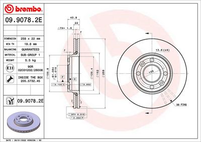 Brake Kit, disc brake BREMBO KT 08 031