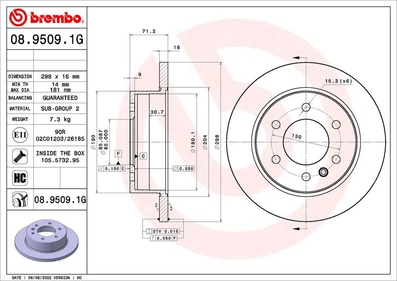 BREMBO KT 10 028 Brake Kit, disc brake