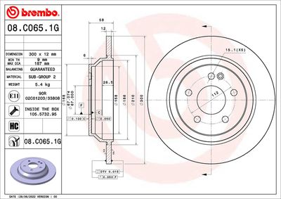 Brake Kit, disc brake BREMBO KT 10 032