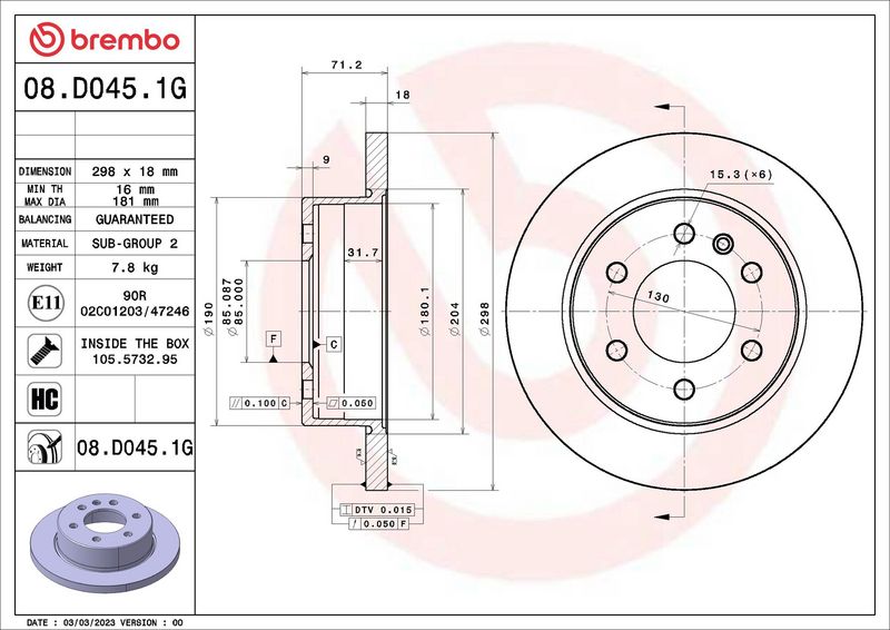 BREMBO KT 10 055 Brake Kit, disc brake