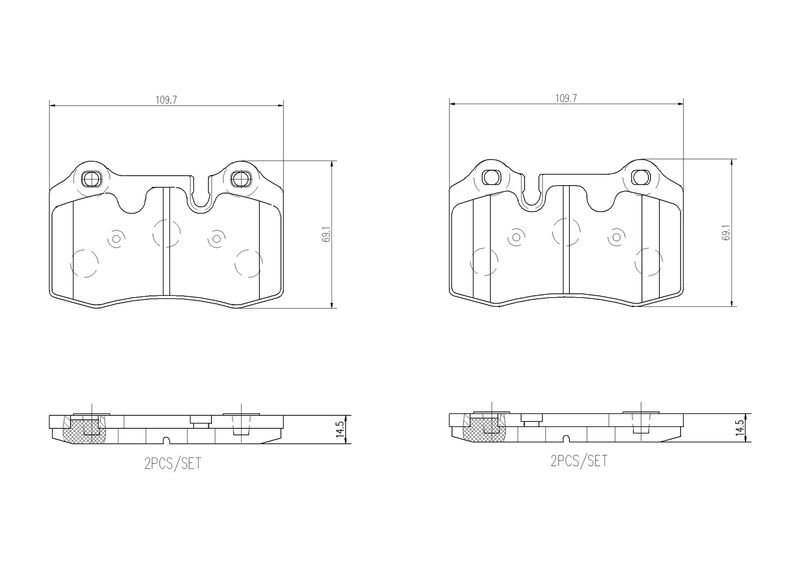 BREMBO P 02 003 Brake Pad Set, disc brake