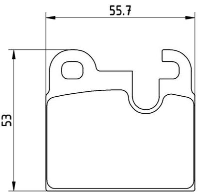 Brake Pad Set, disc brake BREMBO P 06 004