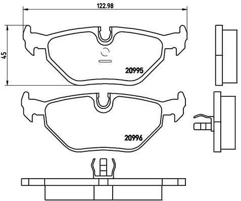 BREMBO P 06 011 Brake Pad Set, disc brake
