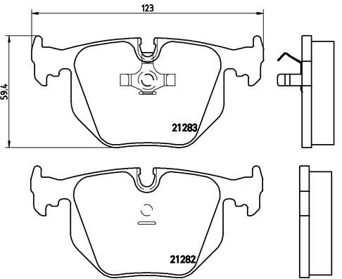 BREMBO P 06 016 Brake Pad Set, disc brake