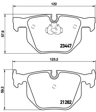 BREMBO P 06 029 Brake Pad Set, disc brake