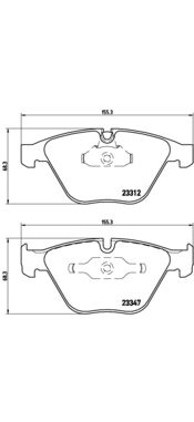 BREMBO P 06 031 Brake Pad Set, disc brake