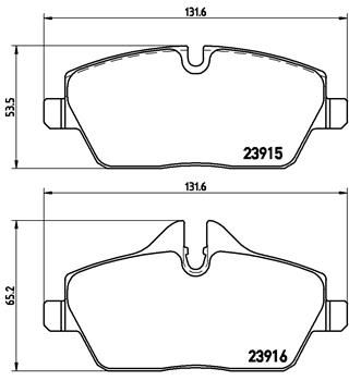BREMBO P 06 034X Brake Pad Set, disc brake