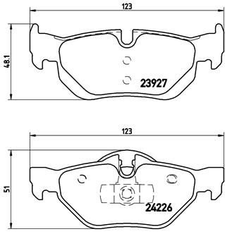 BREMBO P 06 038X Brake Pad Set, disc brake