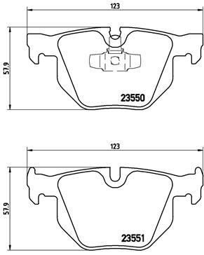 BREMBO P 06 039X Brake Pad Set, disc brake