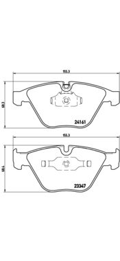 BREMBO P 06 045 Brake Pad Set, disc brake