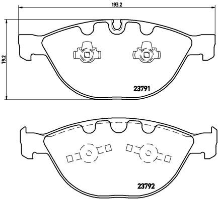 BREMBO P 06 047 Brake Pad Set, disc brake
