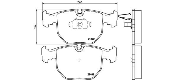 BREMBO P 06 048 Brake Pad Set, disc brake