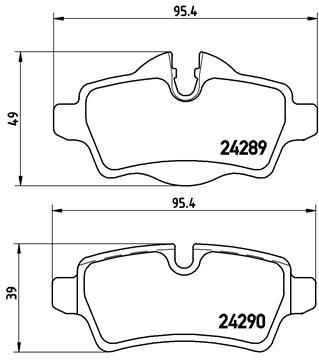 BREMBO P 06 052 Brake Pad Set, disc brake