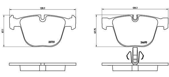 BREMBO P 06 053 Brake Pad Set, disc brake